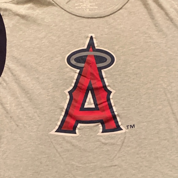 ⚾ MLB LOS ANGELES ANGELS "A" LOGO GRAPHIC SHORT SLEEVE T-SHIRT - SIZE LARGE ⚾ - Picture 2 of 6